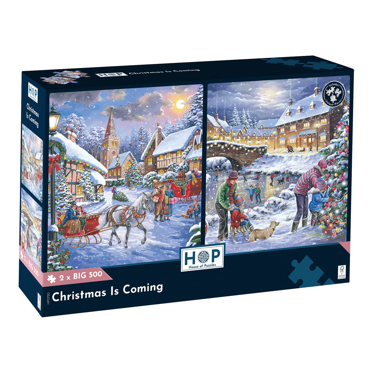 Christmas Is Coming - 2 x BIG 500 Piece