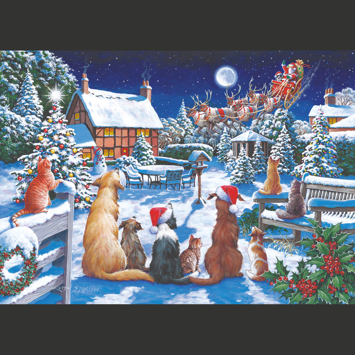 No.19 - Santa Paws BIG 500 Puzzle