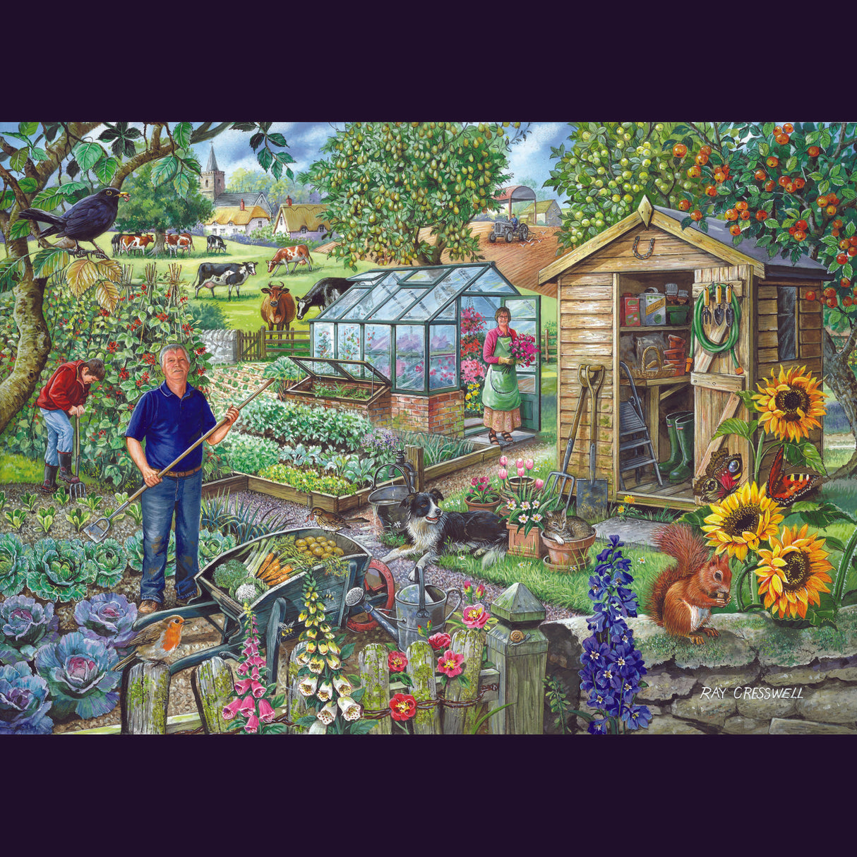 At The Allotment 1000 Piece Puzzle
