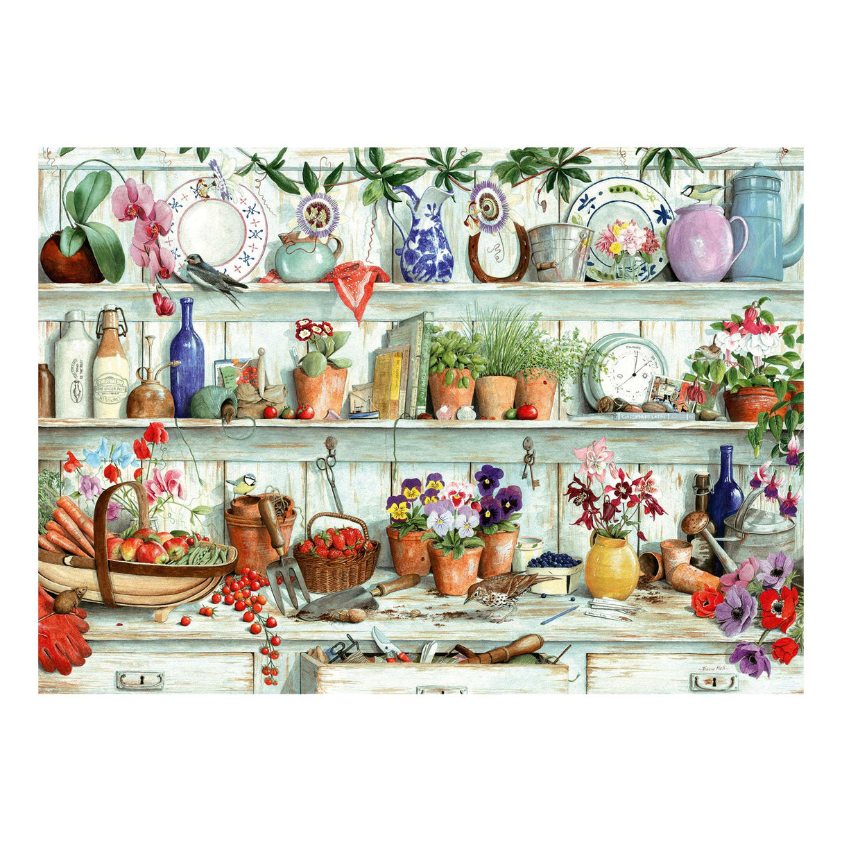 Posies & Produce 1000 Piece Puzzle