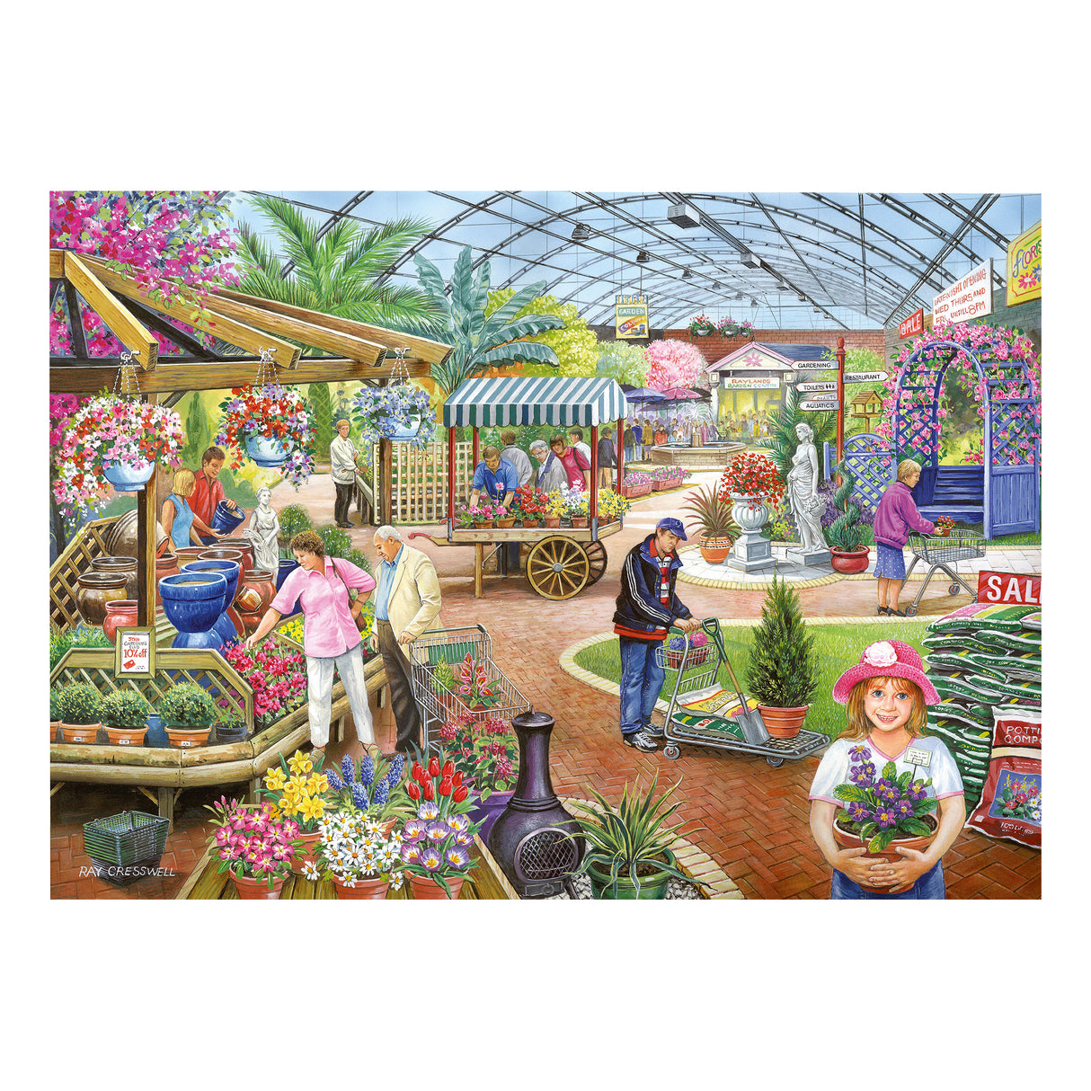 At The Garden Centre 500 Jigsaw Puzzle - Damaged Box