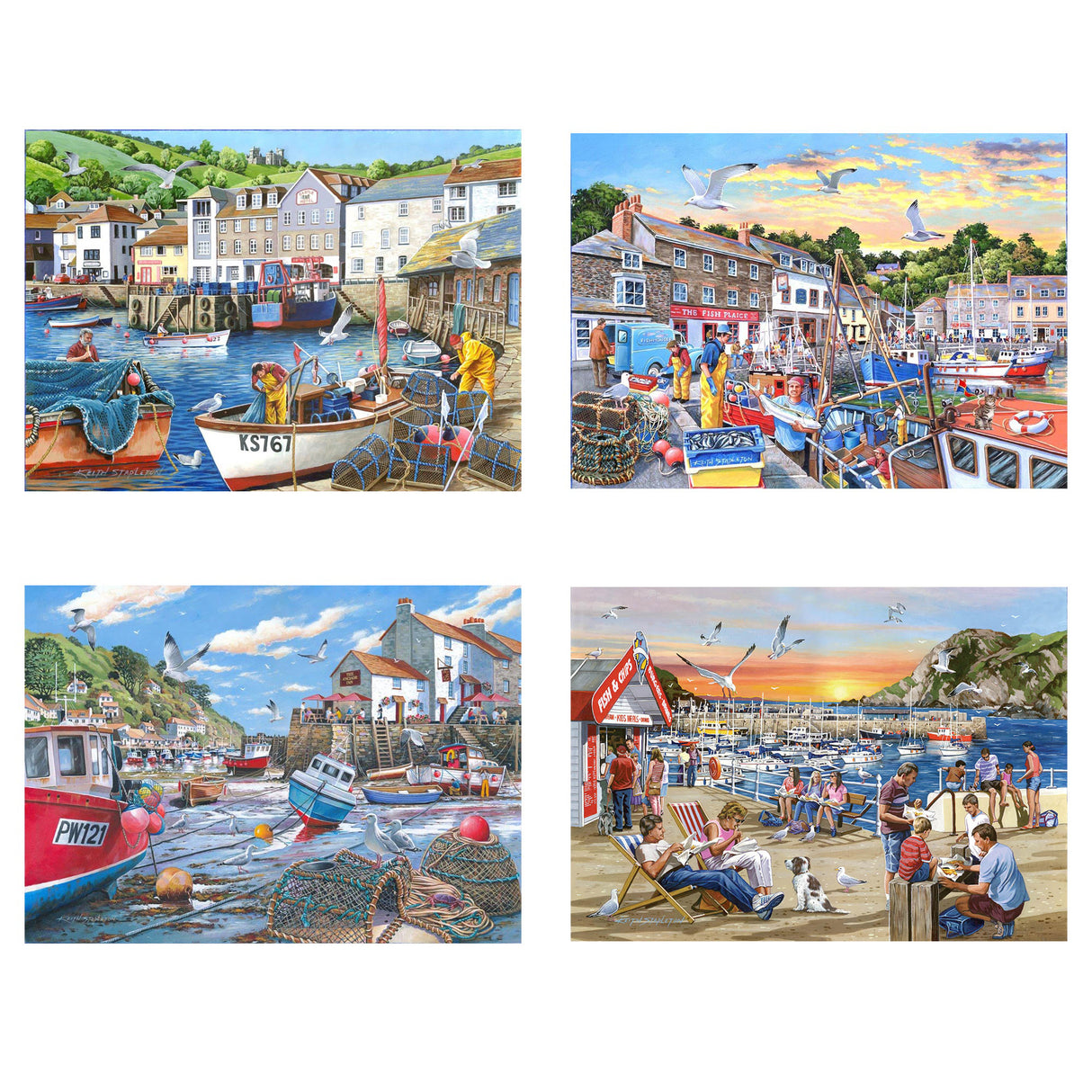 Days At The Dock - 4 x 500 Piece - Damaged Box