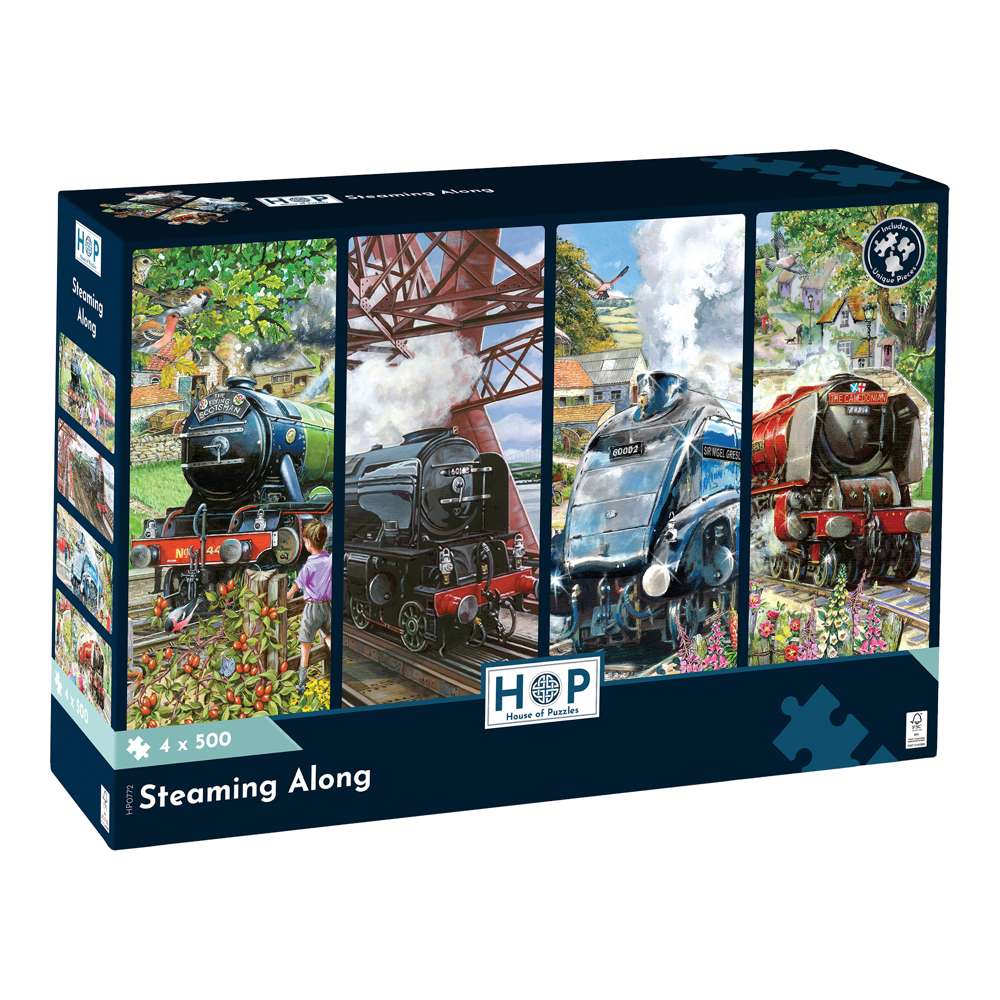 Steaming Along - 4 x 500 Piece - Damaged Box