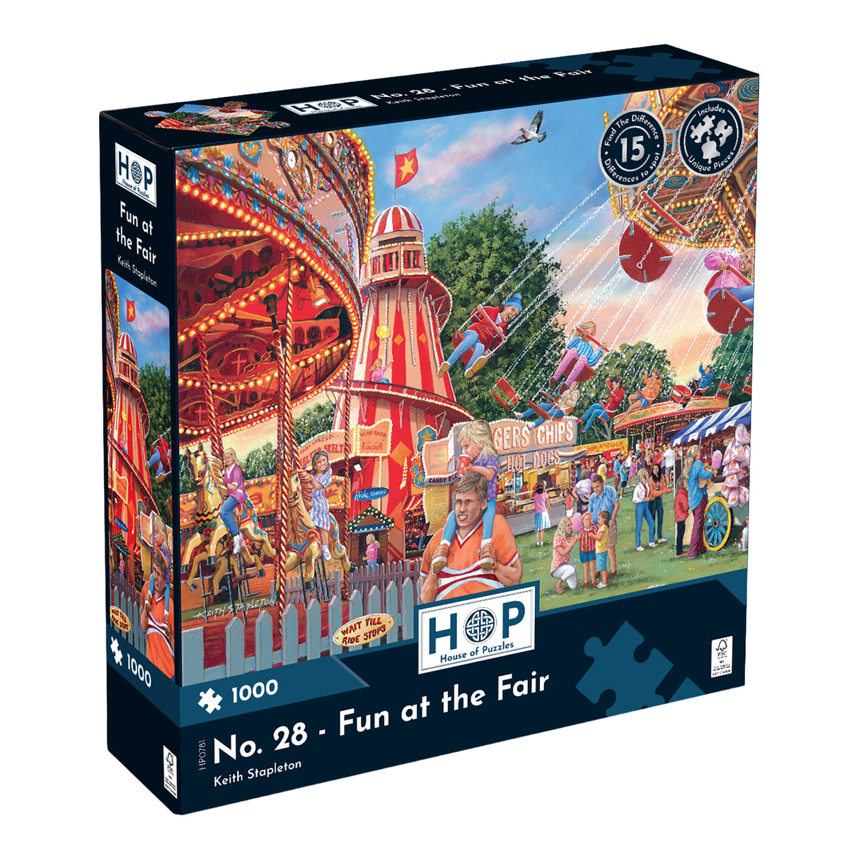 No. 28 - Fun at the Fair 1000 Piece Puzzle- Damaged Box