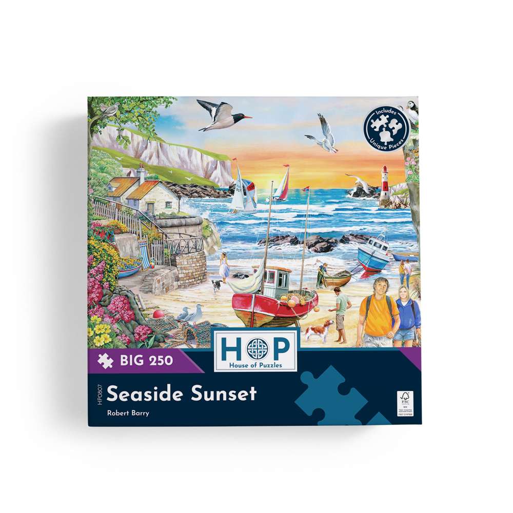 Seaside Sunset BIG 250 Jigsaw Puzzle