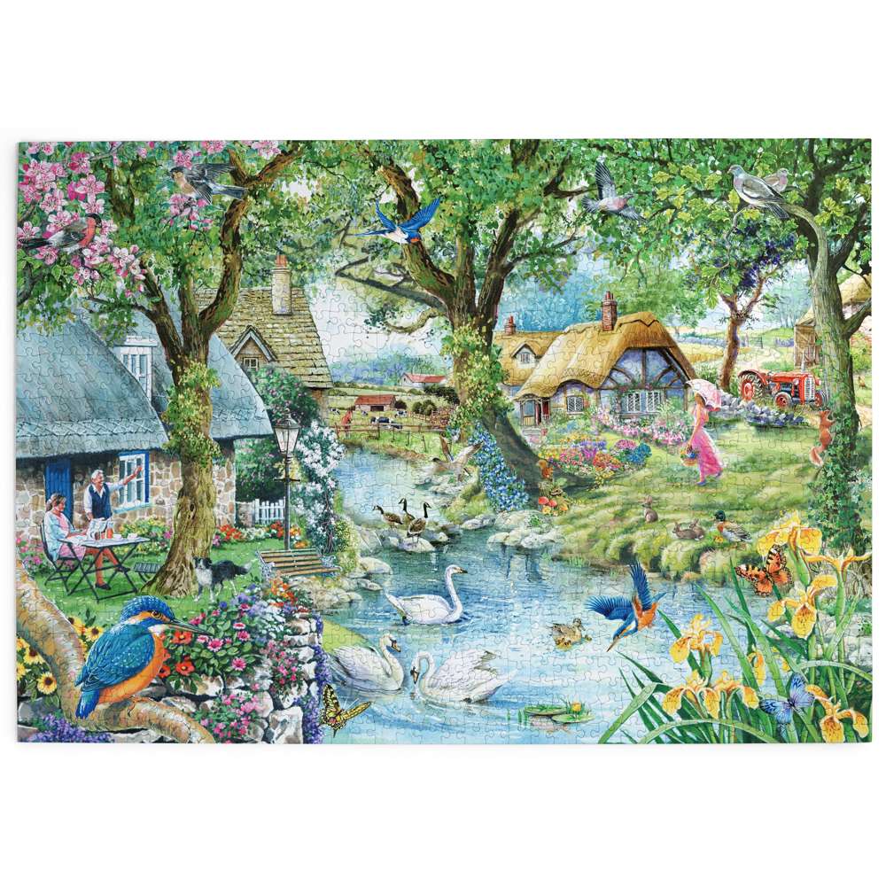 Kingfisher Cottage 1000 Piece Jigsaw Puzzle