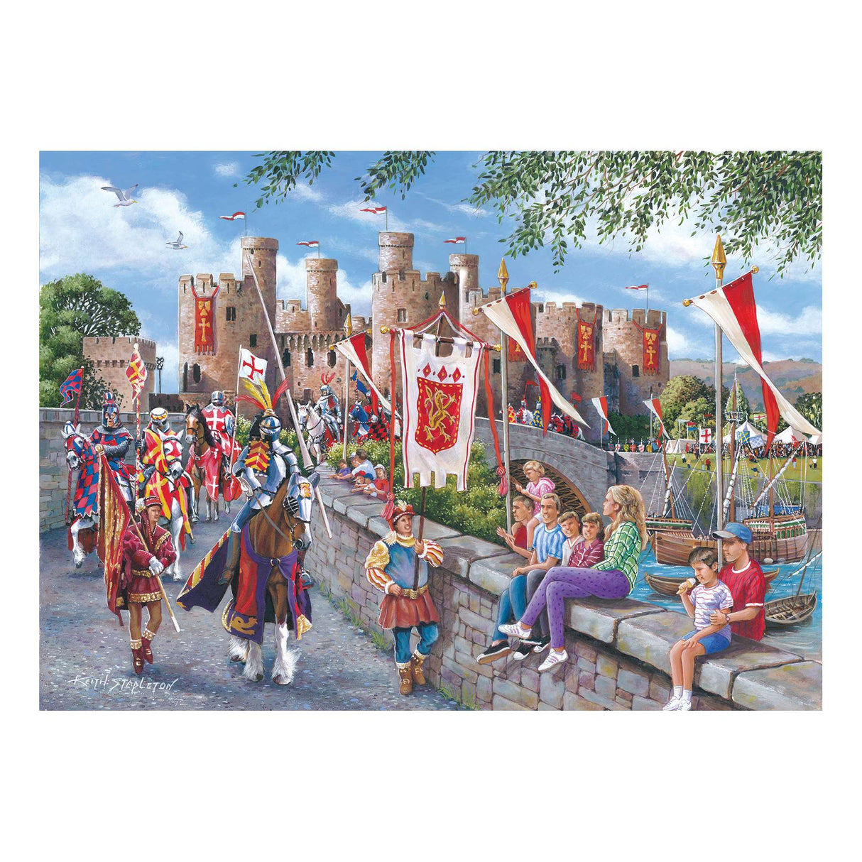 Castell Conwy 1000 Piece Puzzle - Damaged Box