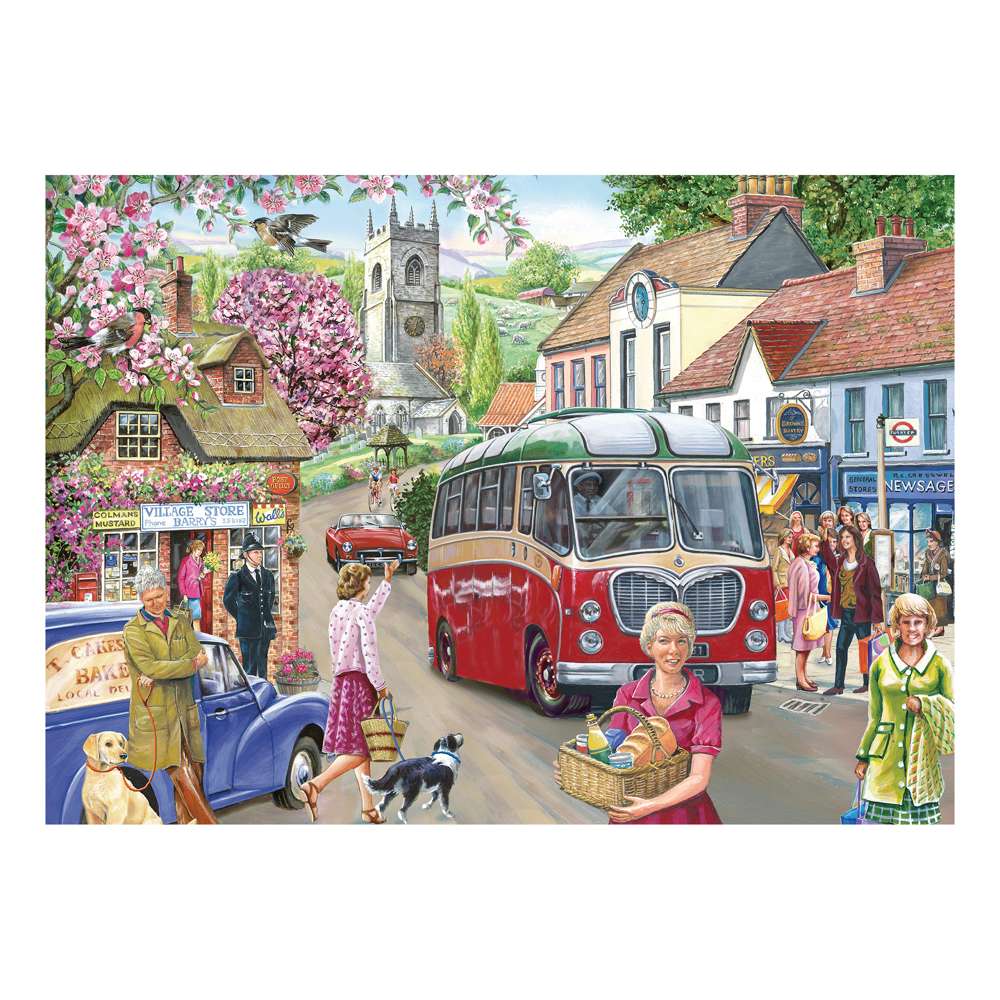 Here Comes the Bus 500 Piece Puzzle - Damaged Box
