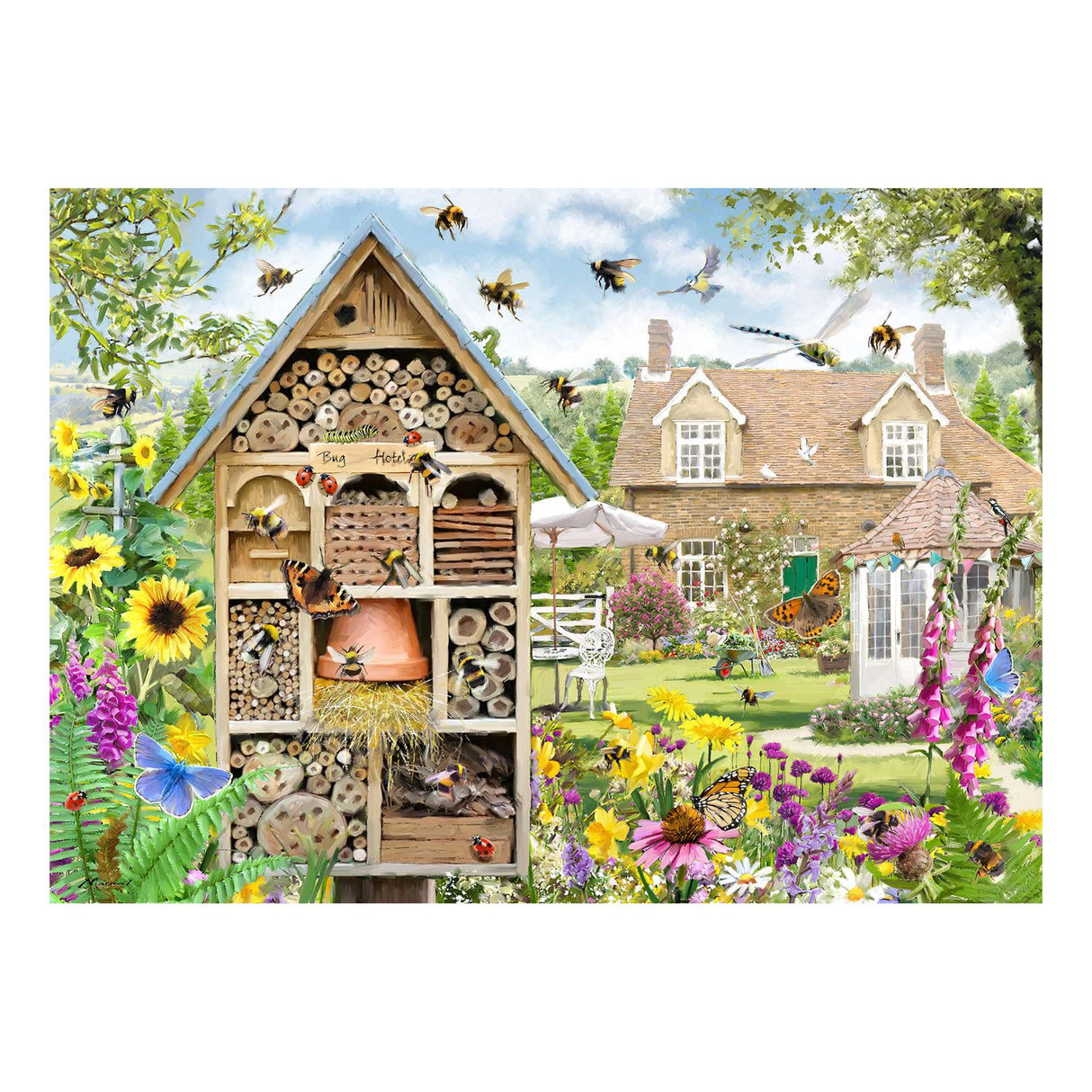 Bee Hotel 1000 Piece Jigsaw Puzzle