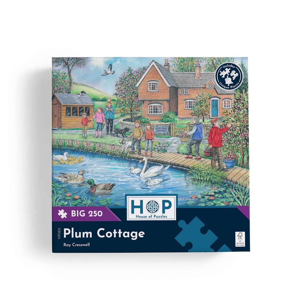 Plum Cottage BIG 250 Jigsaw Puzzle