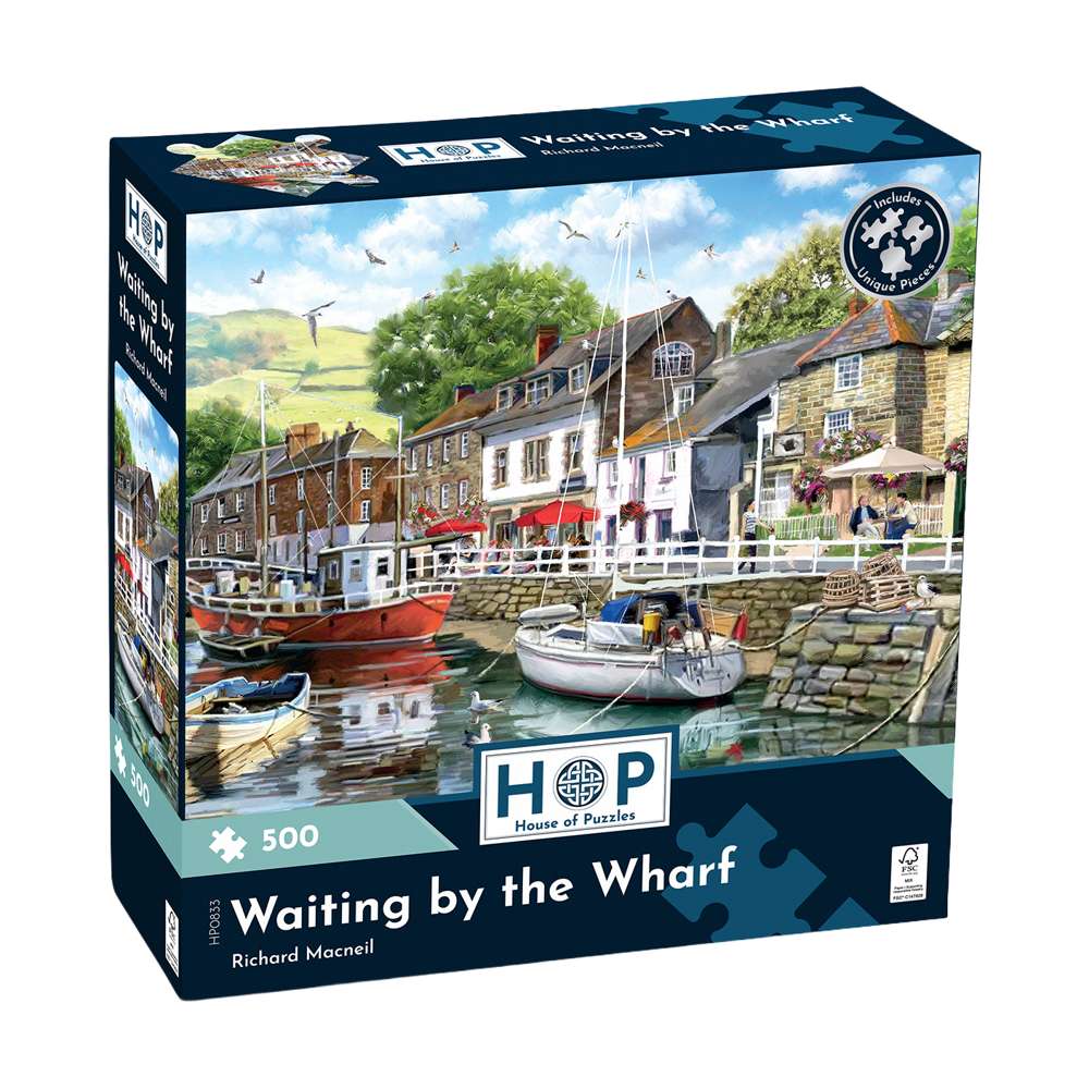 Waiting by the Wharf 500 Piece Jigsaw Puzzle
