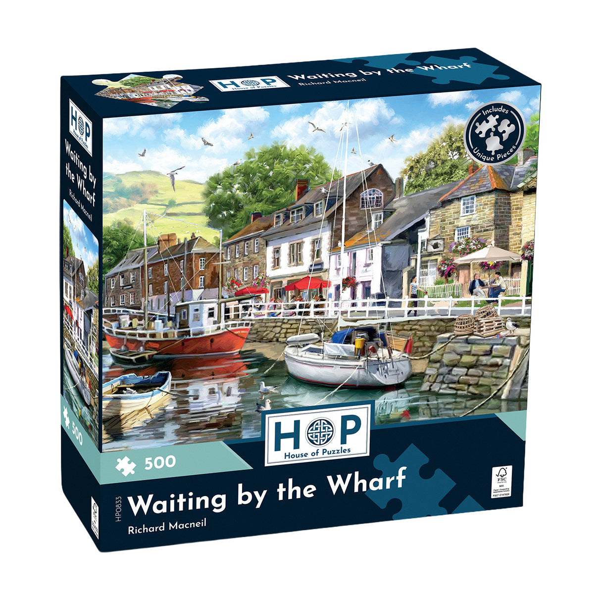 Waiting by the Wharf 500 Piece Jigsaw Puzzle