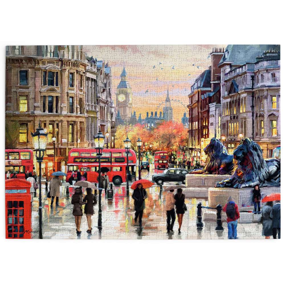 Twilight in Trafalgar Square 1000 Piece Jigsaw Puzzle