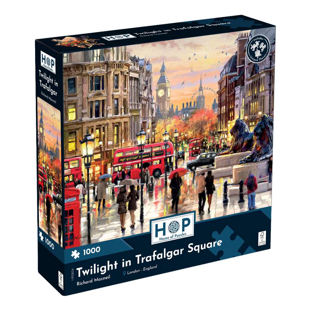 Twilight in Trafalgar Square 1000 Piece Jigsaw Puzzle