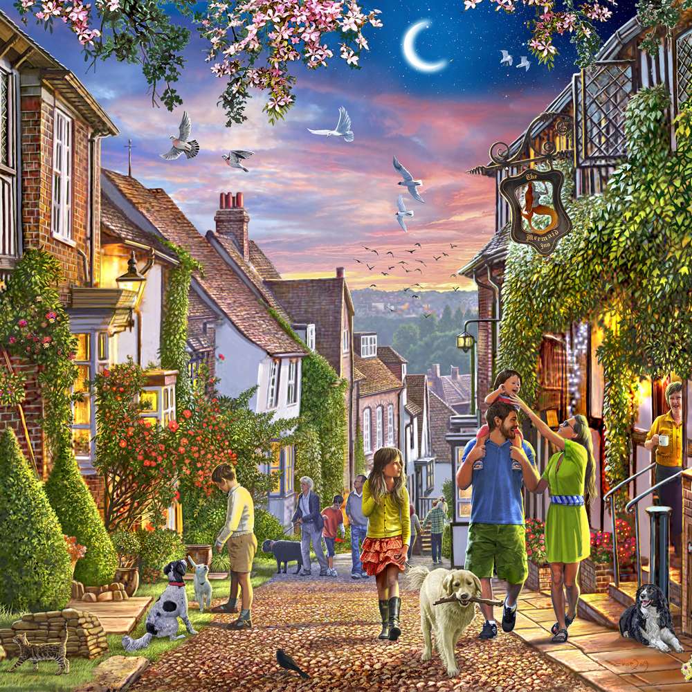 Mermaid Street 1000 Piece Jigsaw Puzzle