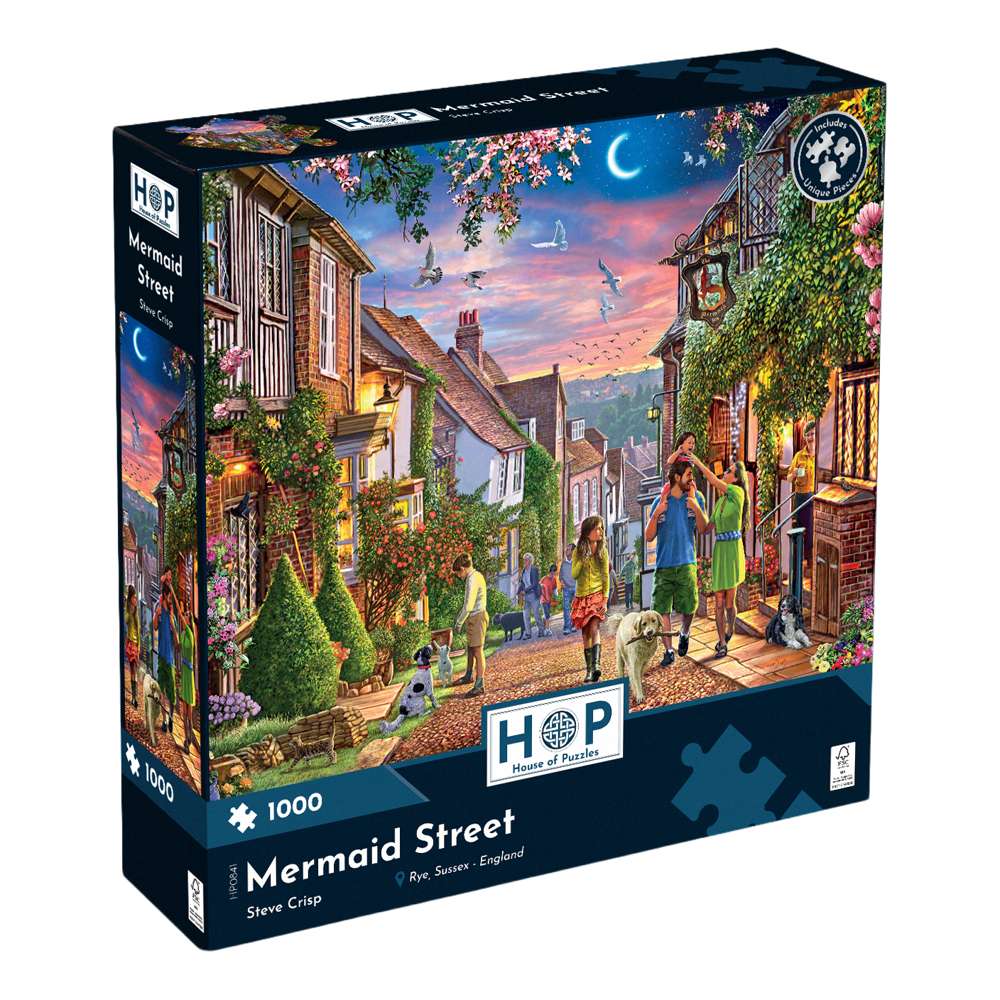 Mermaid Street 1000 Piece Jigsaw Puzzle