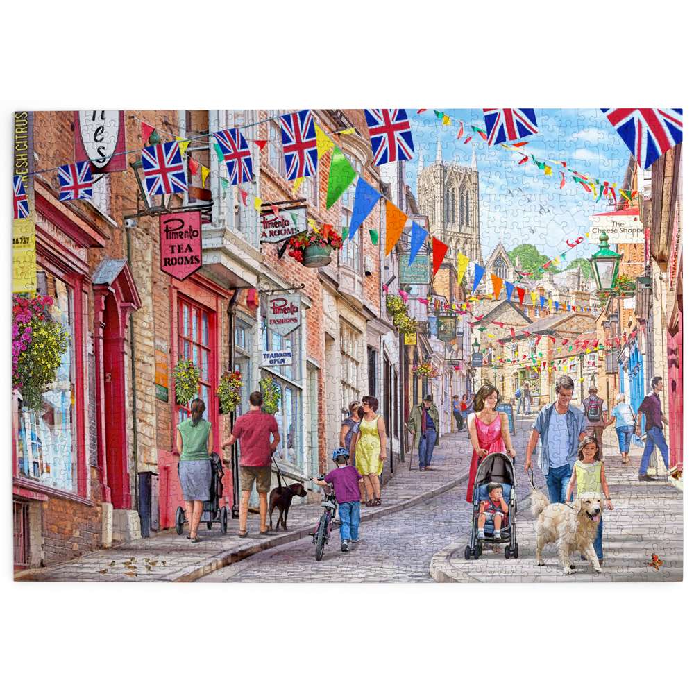 Steep Hill 1000 Piece Jigsaw Puzzle