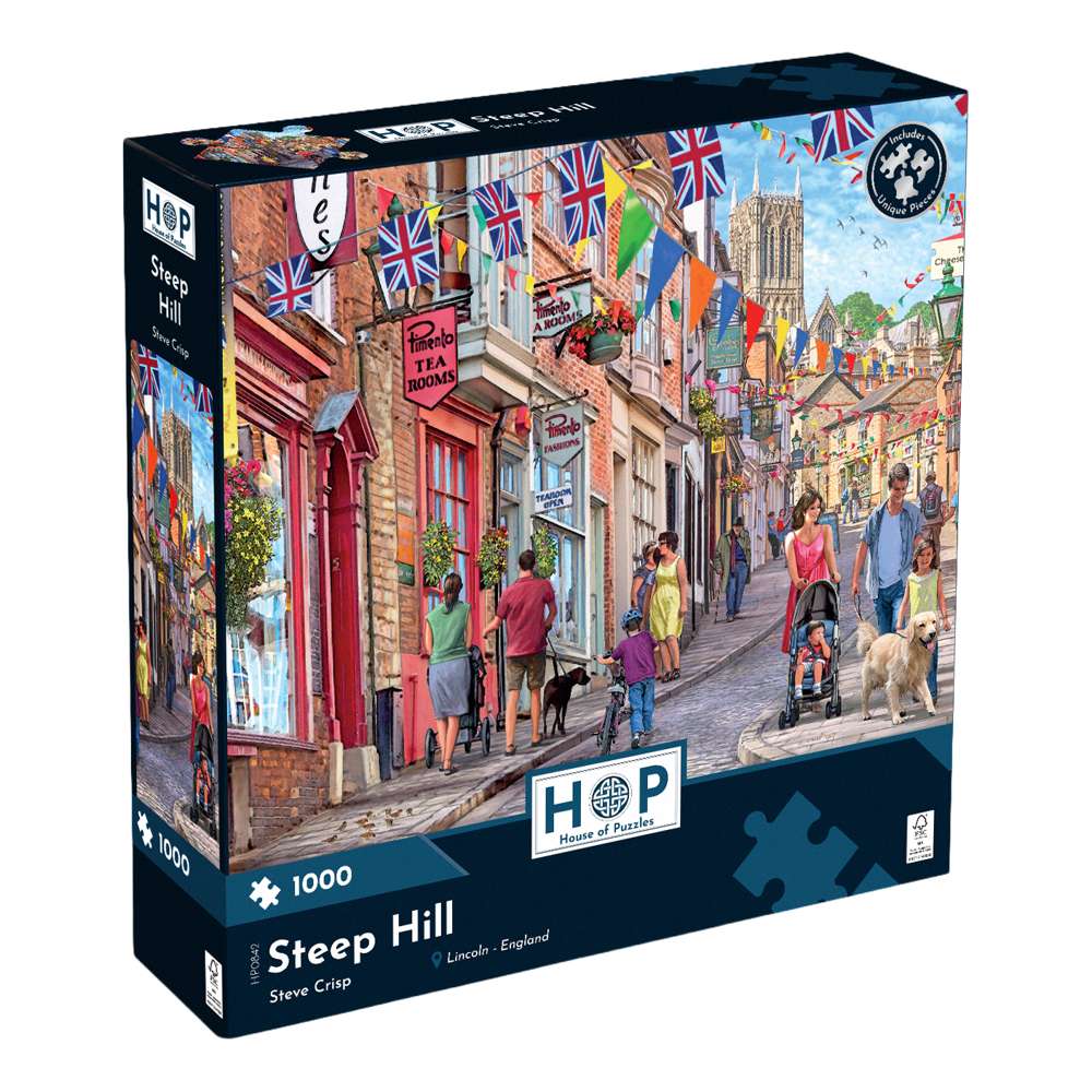 Steep Hill 1000 Piece Jigsaw Puzzle