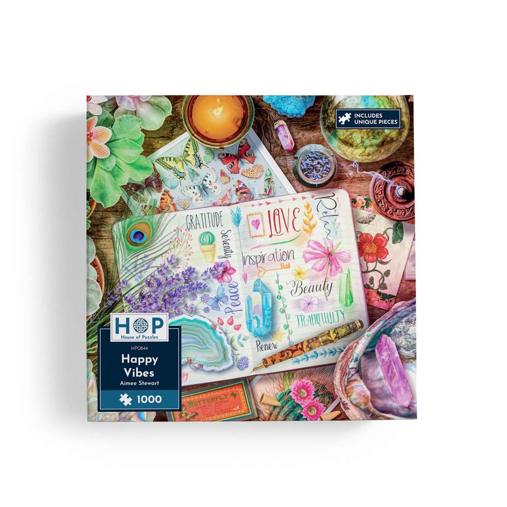 Happy Vibes 1000 Piece Jigsaw Puzzle