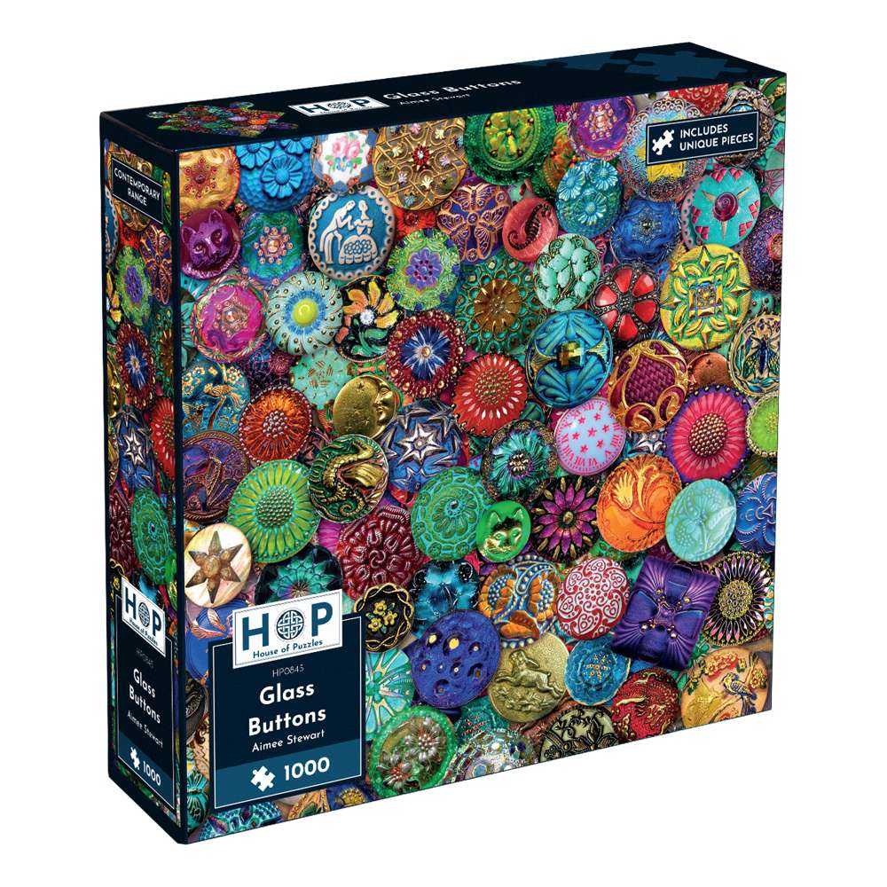 Glass Buttons 1000 Piece Jigsaw Puzzle