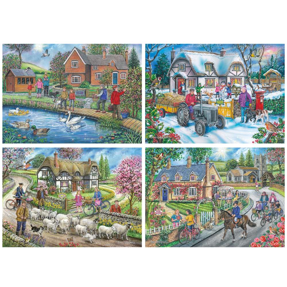 Life in the Country- 4 x 500 Piece - Damaged Box