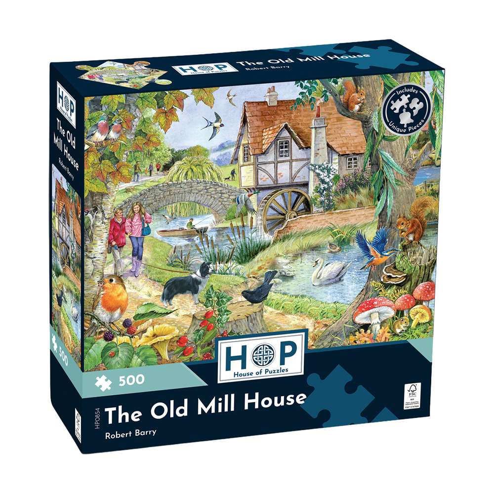 The Old Mill House 500 Piece Puzzle - Damaged Box