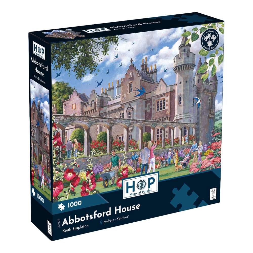 The House of Puzzles Abbotsford House 1000 Piece Puzzle