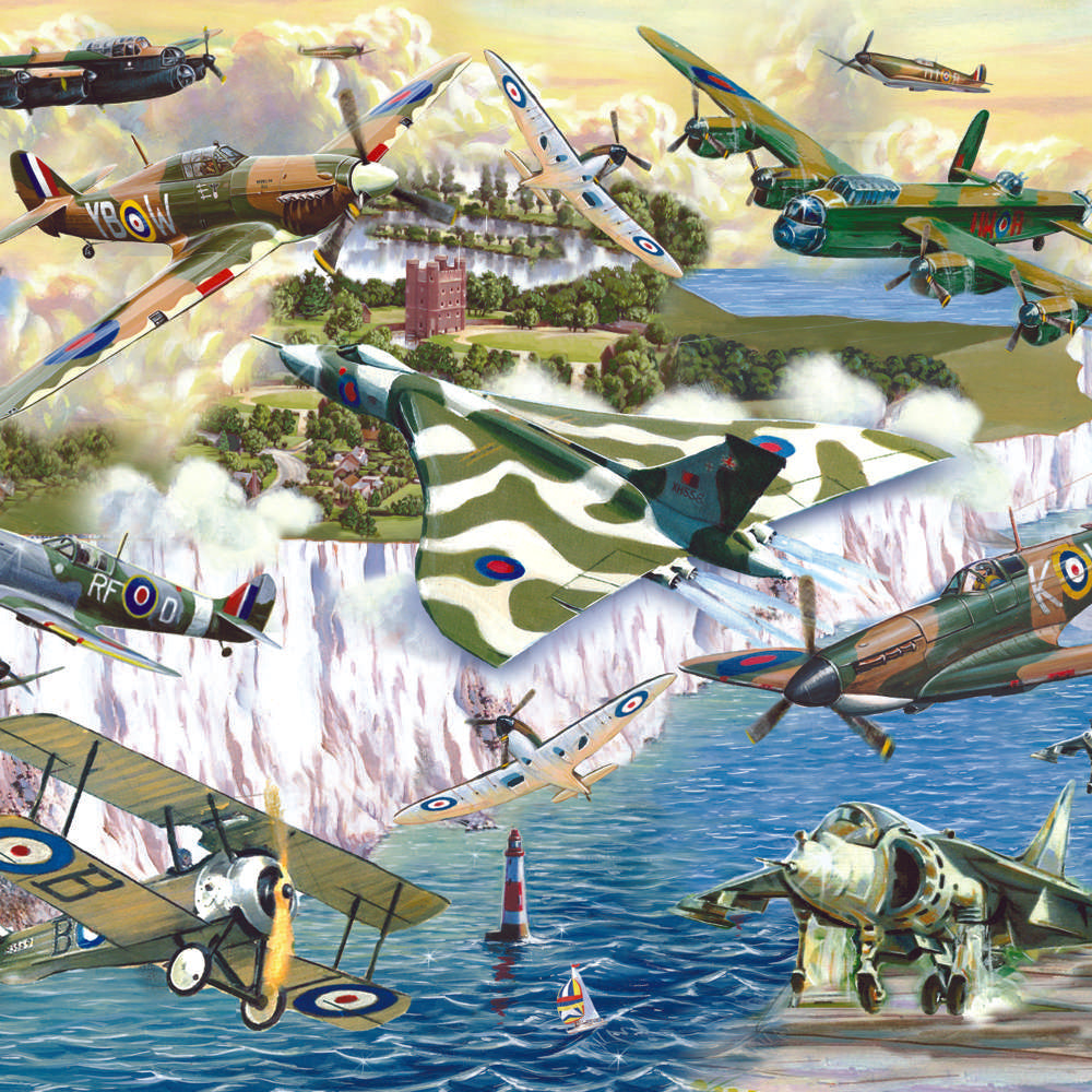 The House of Puzzles Legends of the Skies 500 Piece Jigsaw Puzzle- Plane Jigsaws