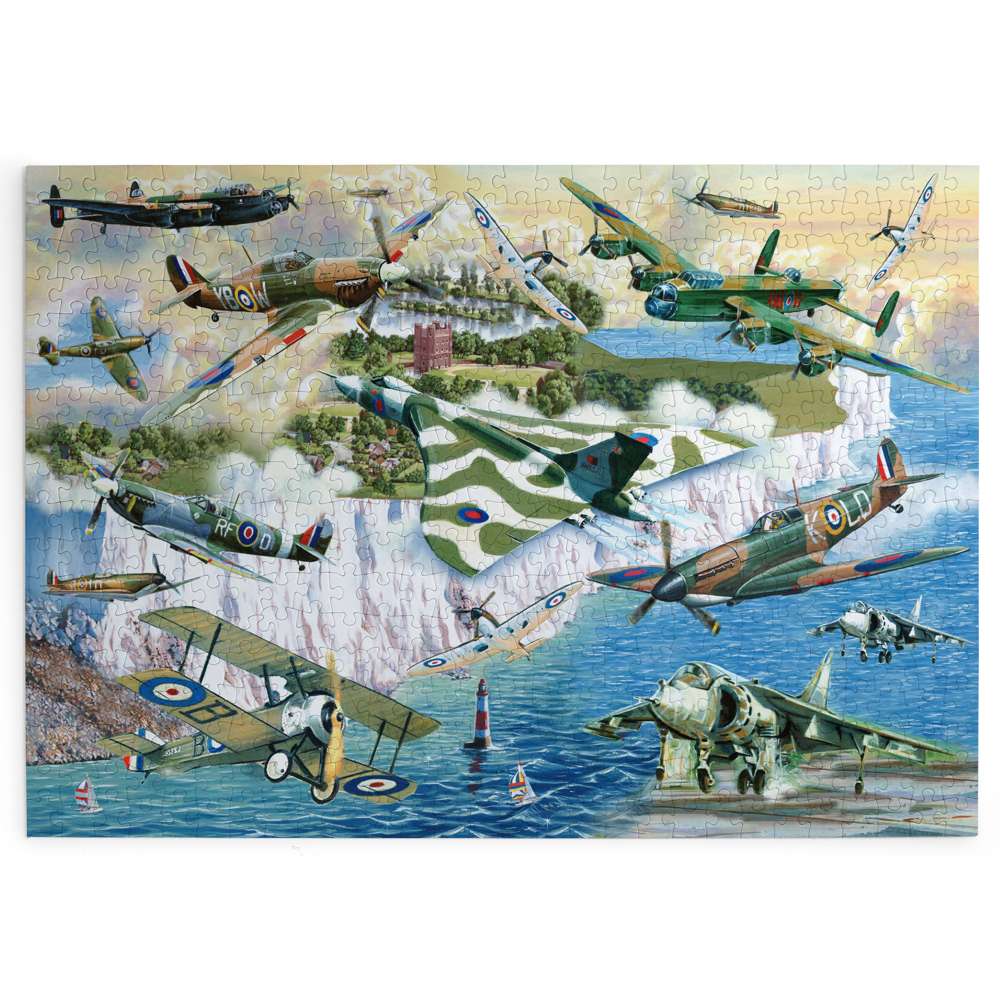 The House of Puzzles Legends of the Skies 500 Piece Jigsaw Puzzle- Plane Jigsaws