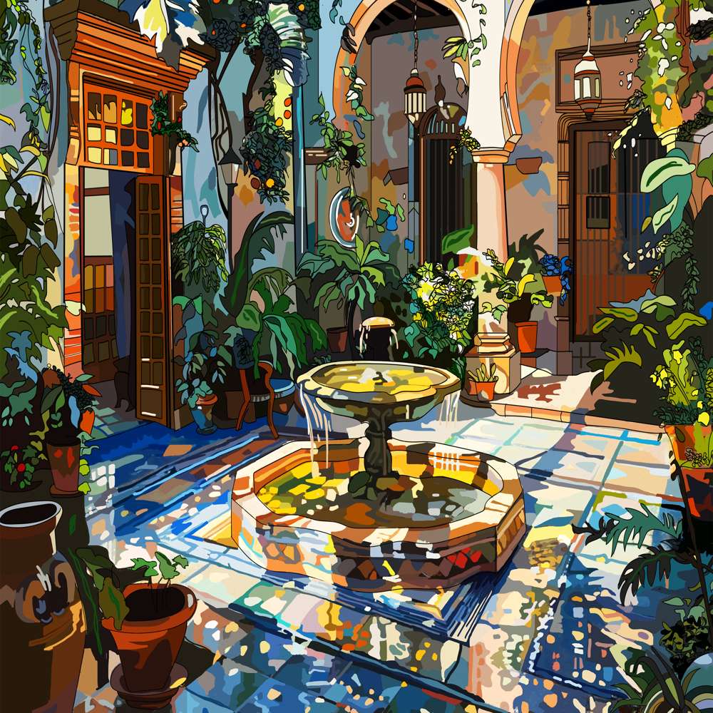 The House of Puzzles Majorcan Life 1000 Piece Puzzle - Summer Jigsaw Puzzle
