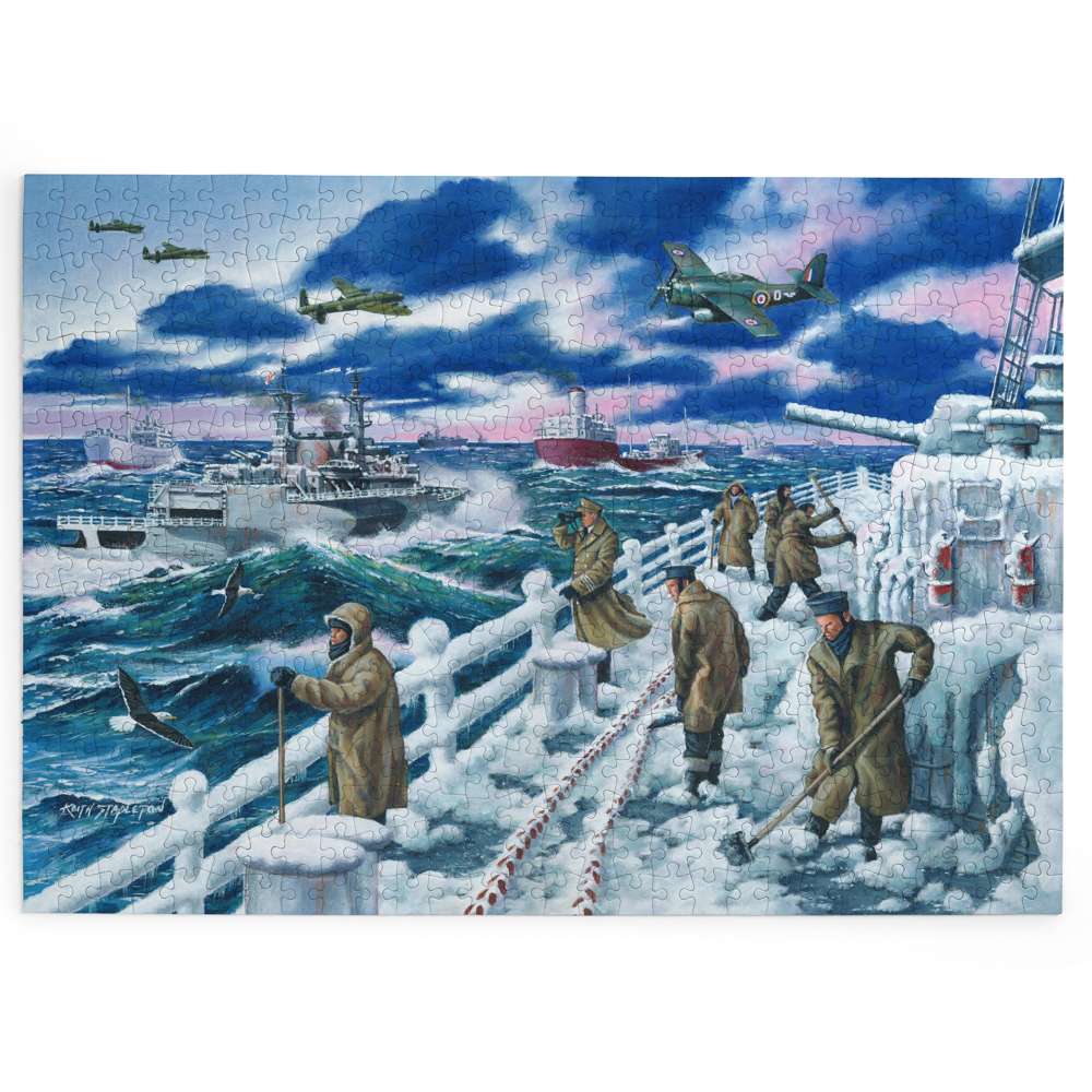 The House of Puzzles Arctic Convoy BIG 500 Puzzle - Large Piece World War Jigsaw