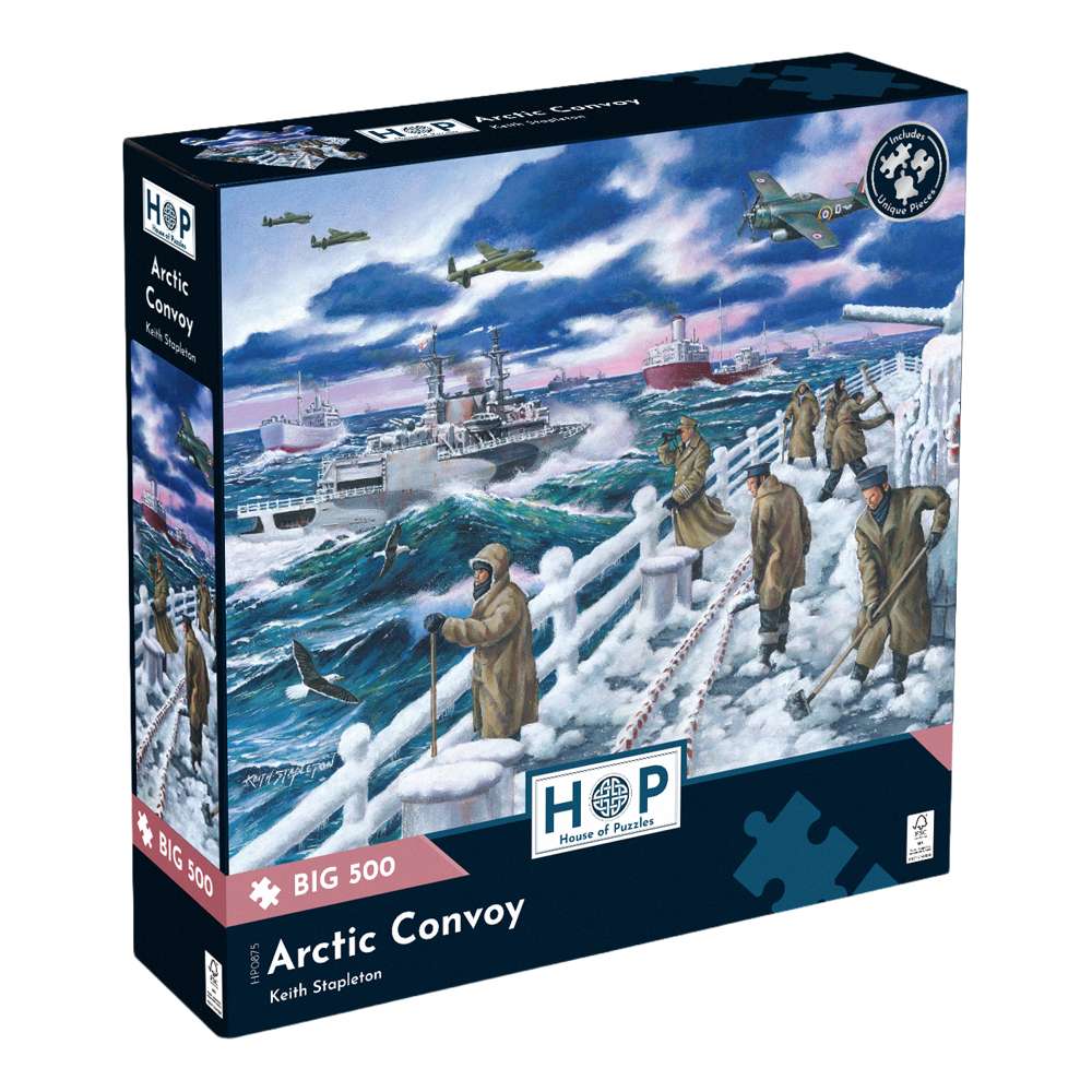 The House of Puzzles Arctic Convoy BIG 500 Puzzle - Large Piece World War Jigsaw
