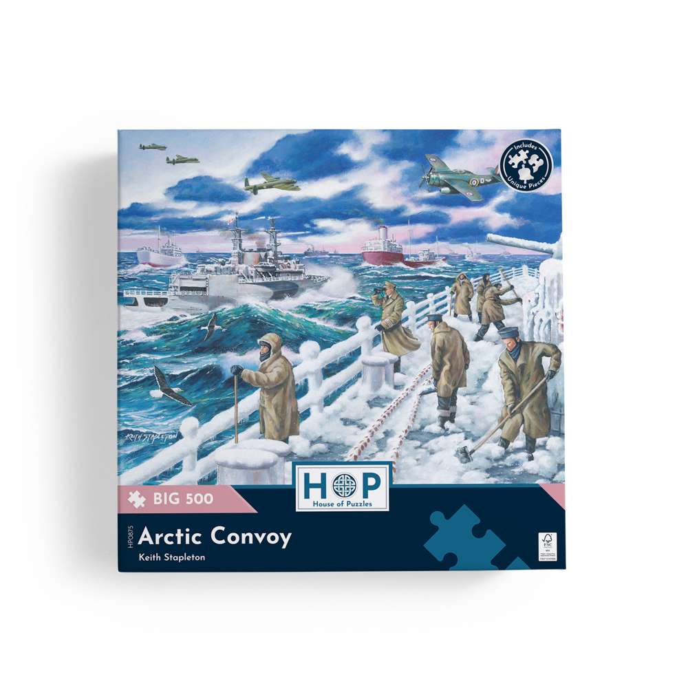 The House of Puzzles Arctic Convoy BIG 500 Puzzle - Large Piece World War Jigsaw
