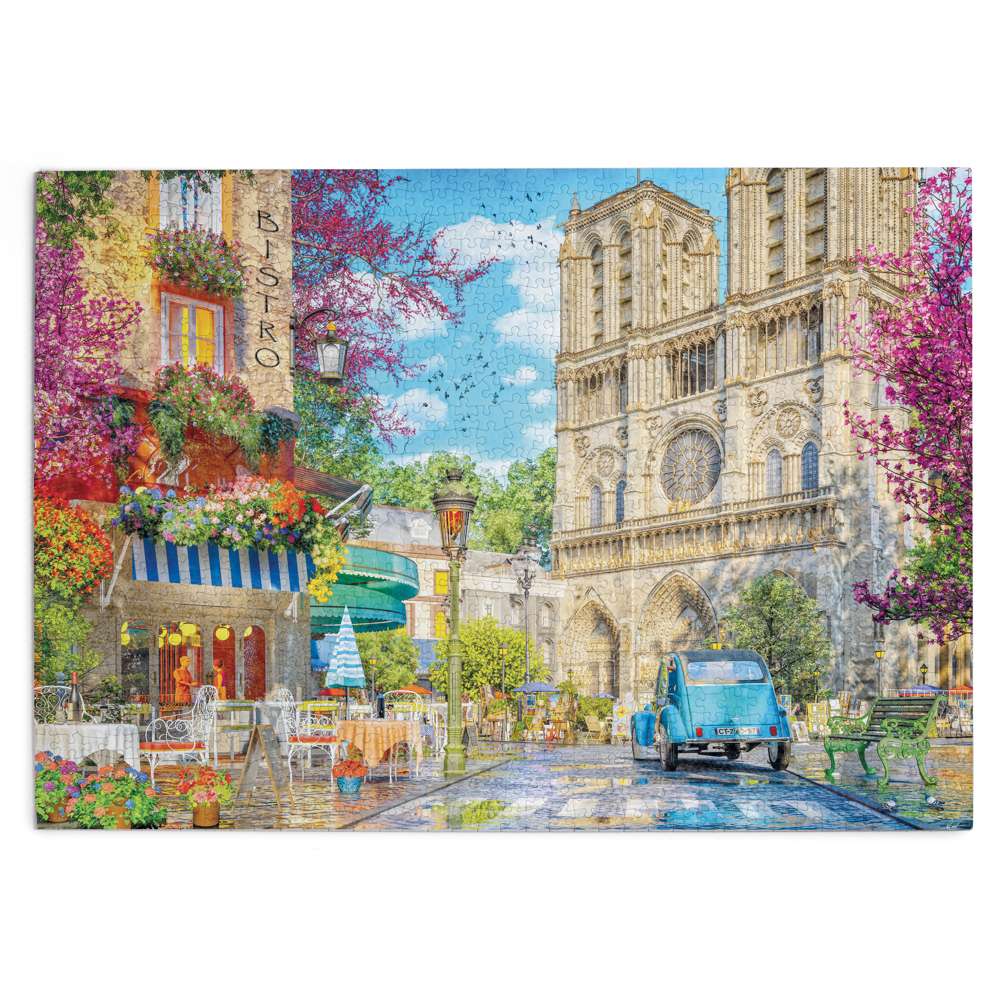 The House of Puzzles Notre Dame Afternoon 1000 Piece Jigsaw Puzzle- City Jigsaws