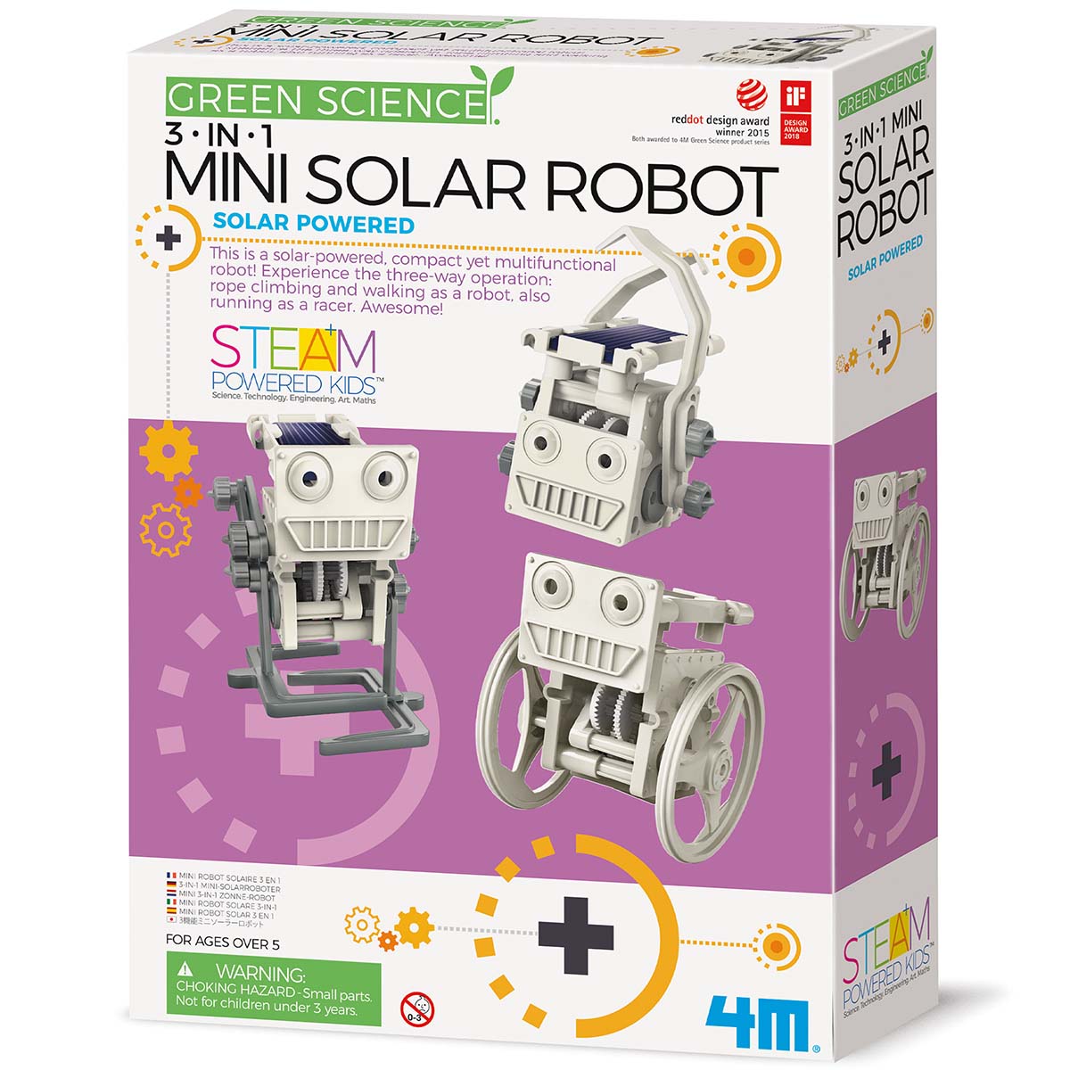 Green Science - 3-in-1 Mini Solar Robot - Damaged Box
