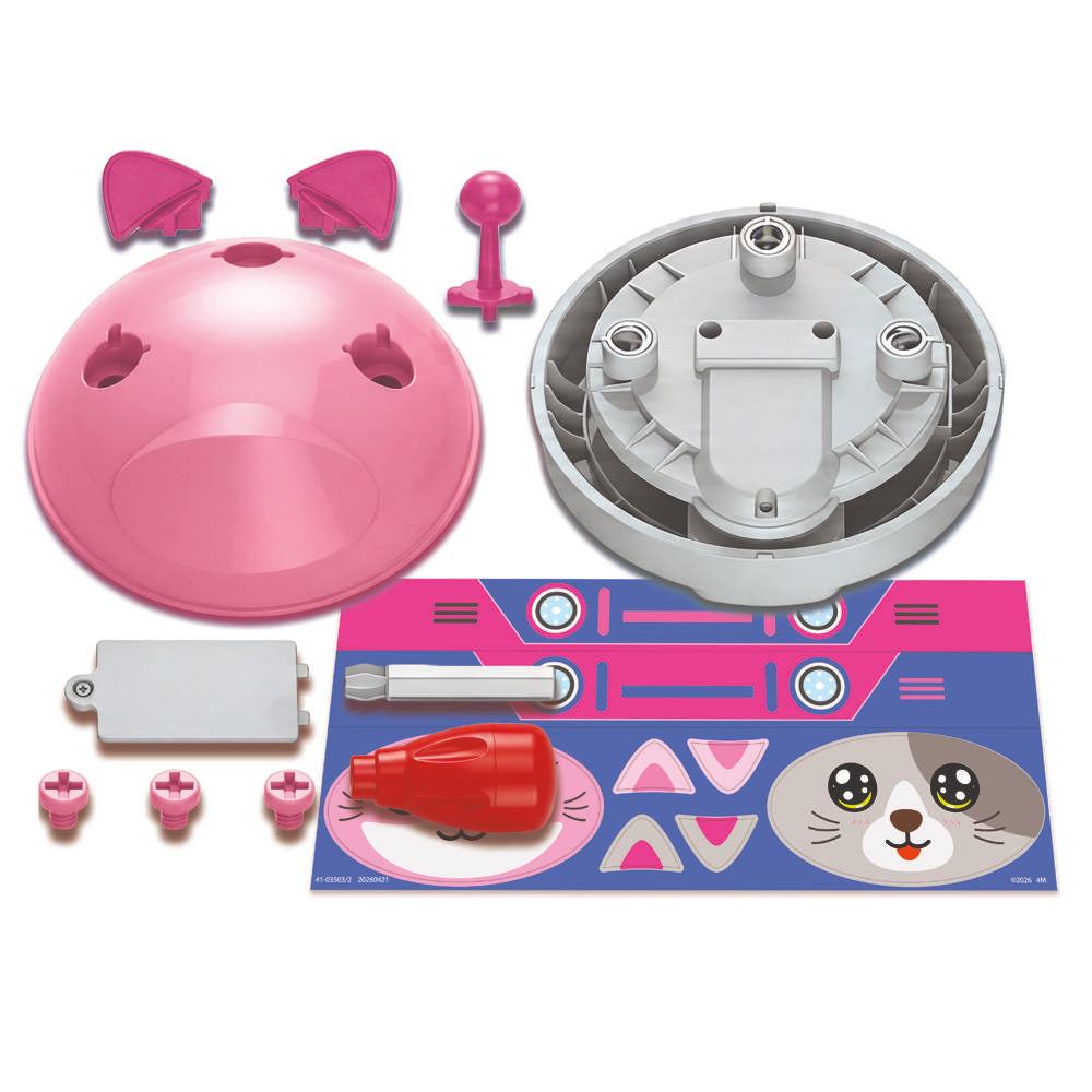 4M Kidzrobotix Q.Botz Cat- Kids Robot Building Kit, Early Engineering STEM Toy