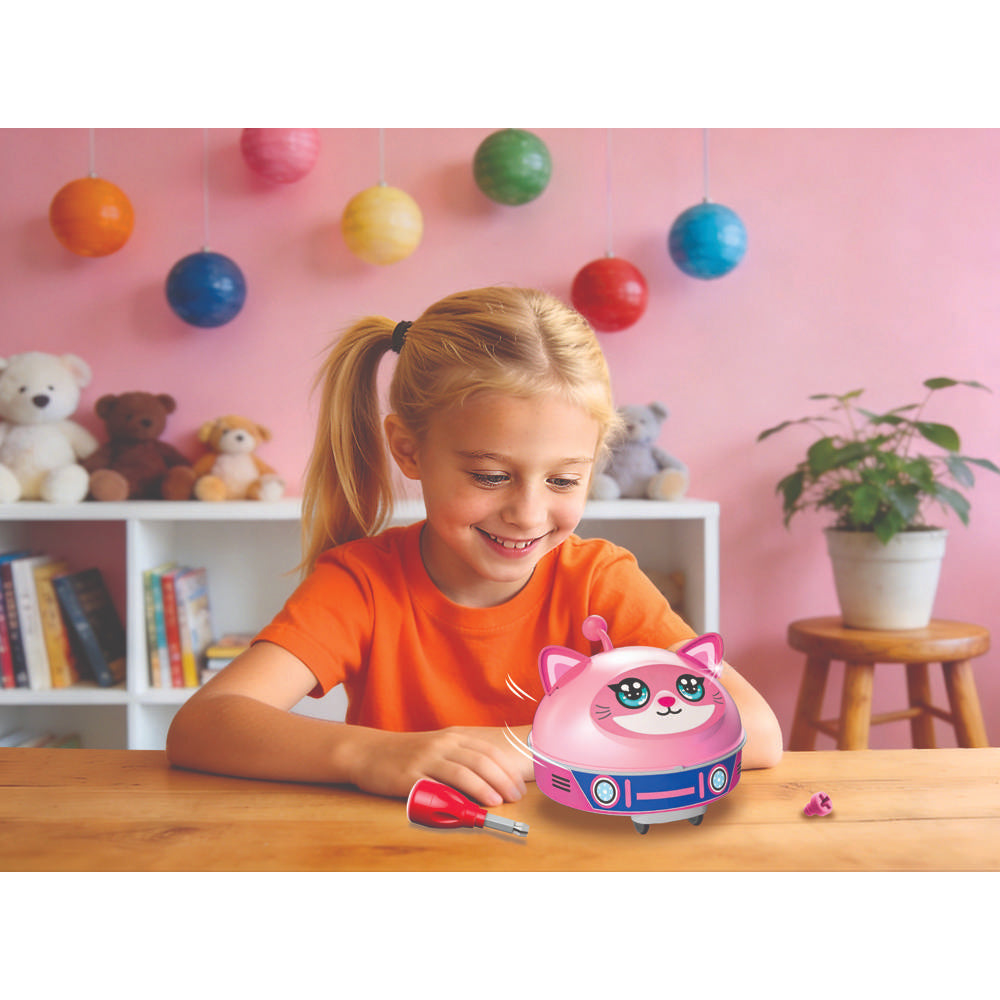 4M Kidzrobotix Q.Botz Cat- Kids Robot Building Kit, Early Engineering STEM Toy