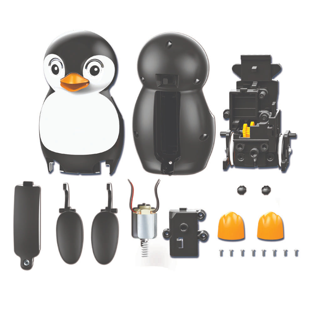 4M Penguin Robot - Build A Moving Robot Toy, Gifts for Boys & Girls Age 8+ Years