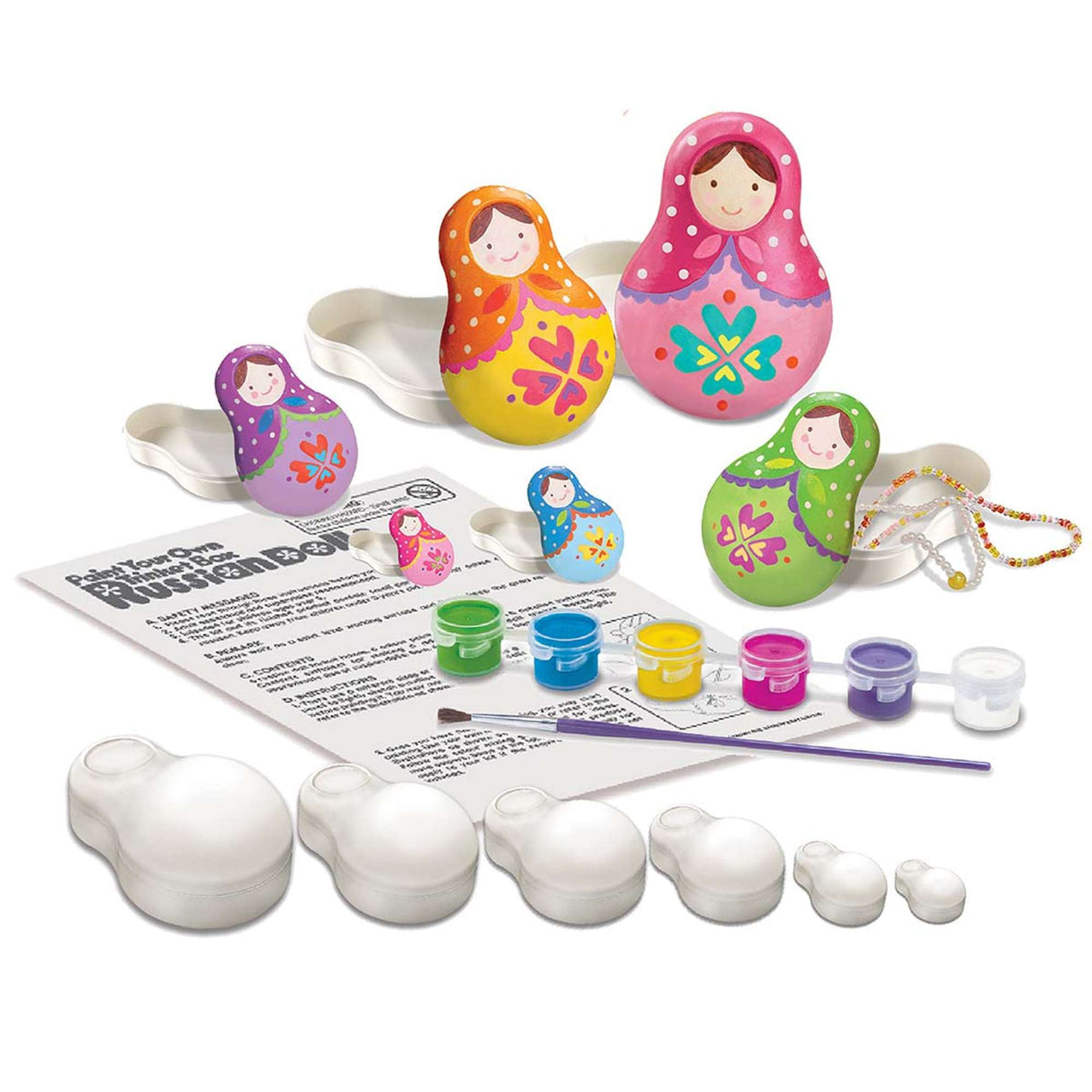 Paint Your Own Trinket Box - Russian Dolls