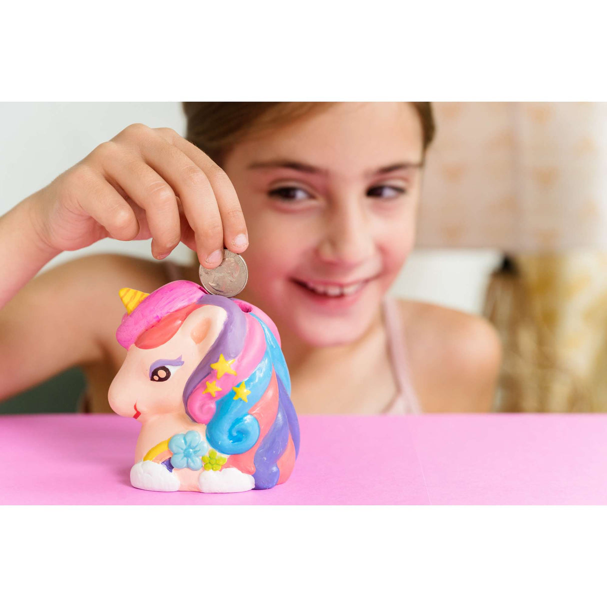 KidzMaker - Paint Your Own Mini Glitter Unicorn Bank