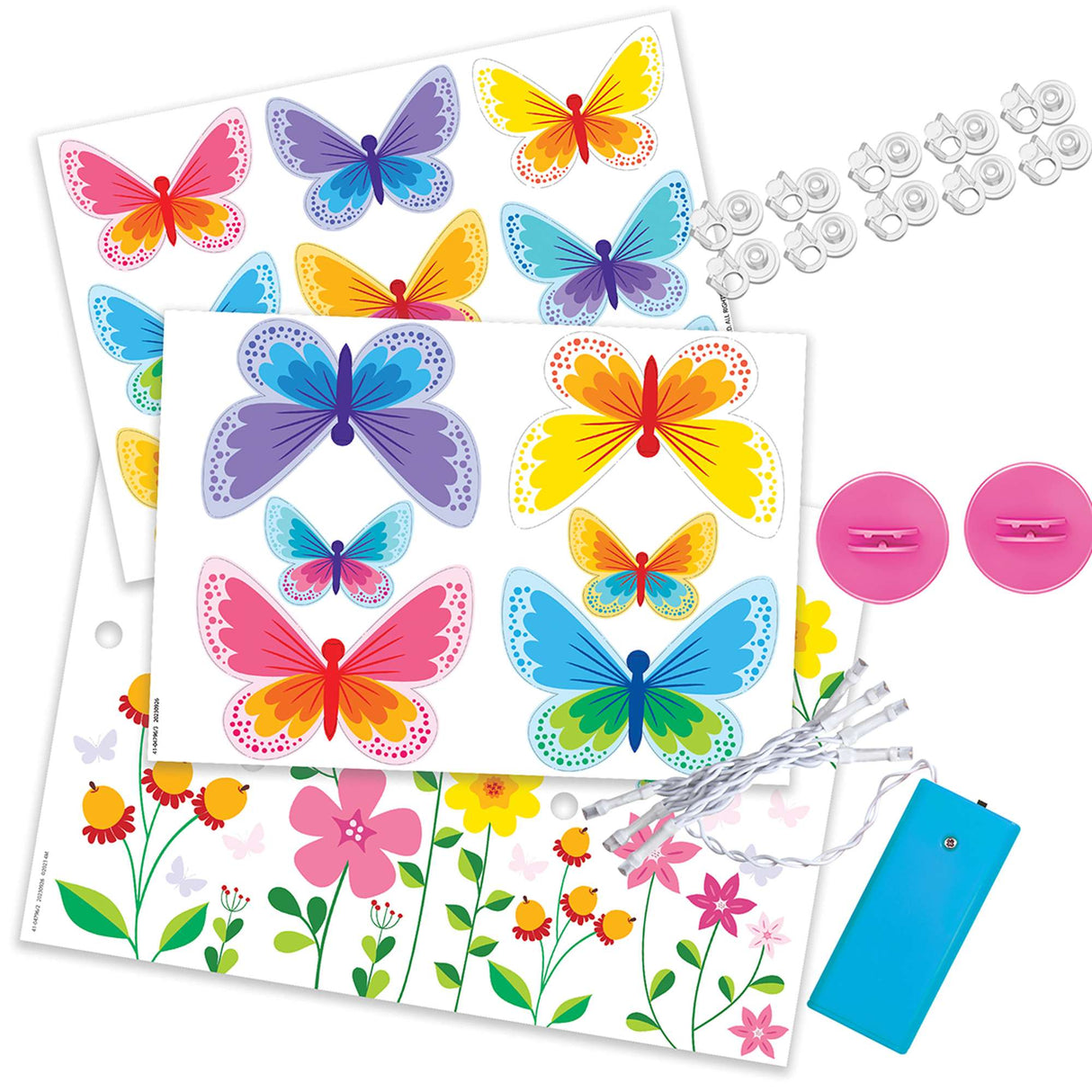 Kidzmaker - Glow 3D Butterfly Canvas