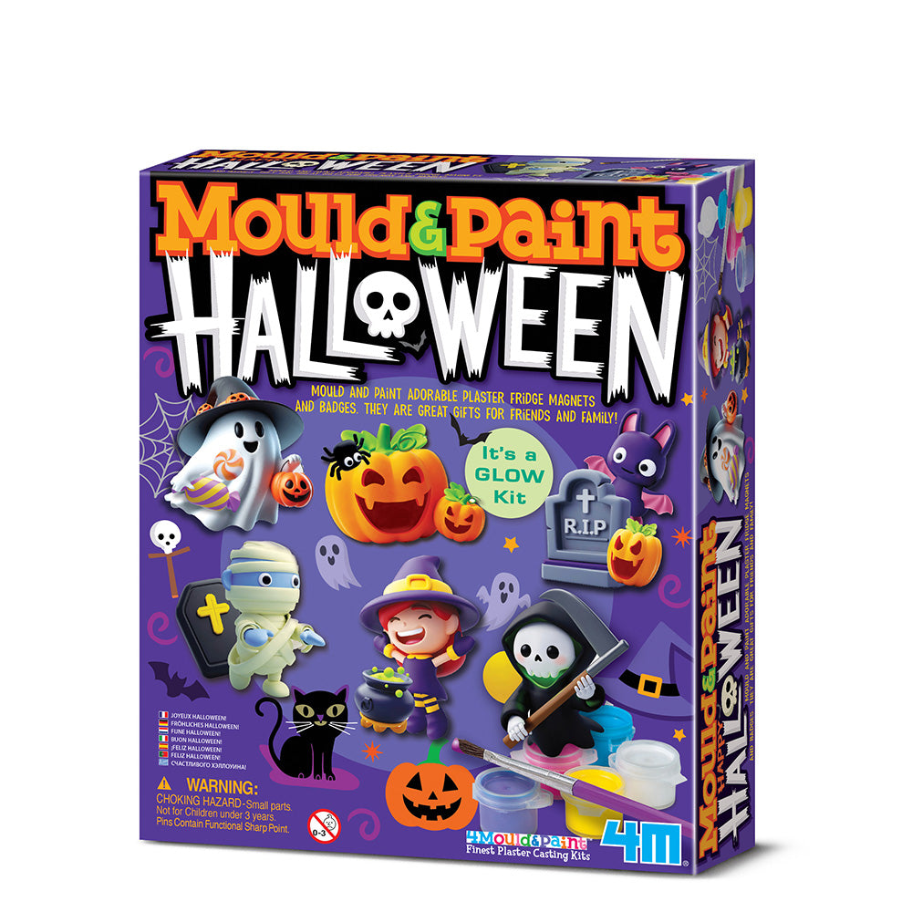 4M Mould and Paint Halloween-Clay & Painting Kit for Kids, STEAM Toys, Craft Set