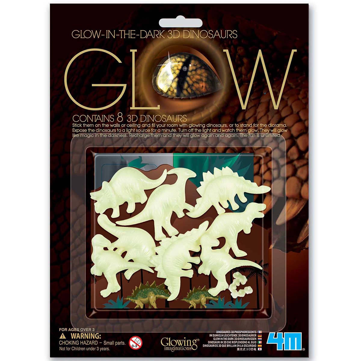 Glow-In-The-Dark 3D Dinosaur - Damaged Box