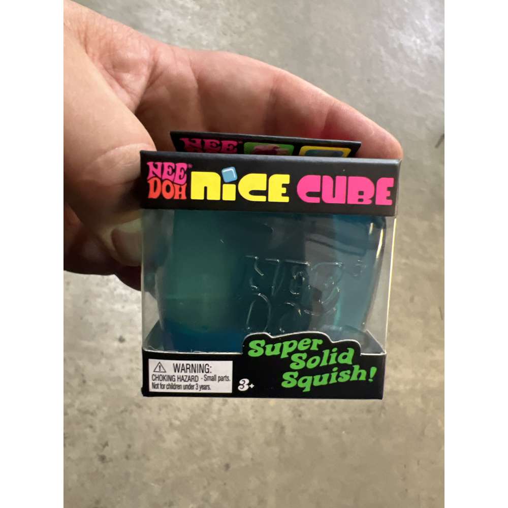 NeeDoh Nice Cube Super Solid Squish Stress Relieving Fidget Toy