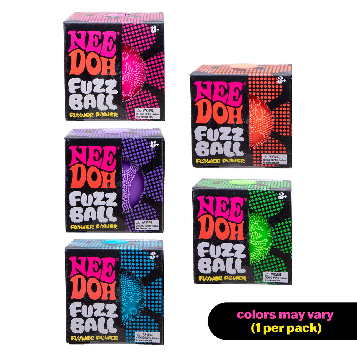 NeeDoh Fuzz Ball Flower Power