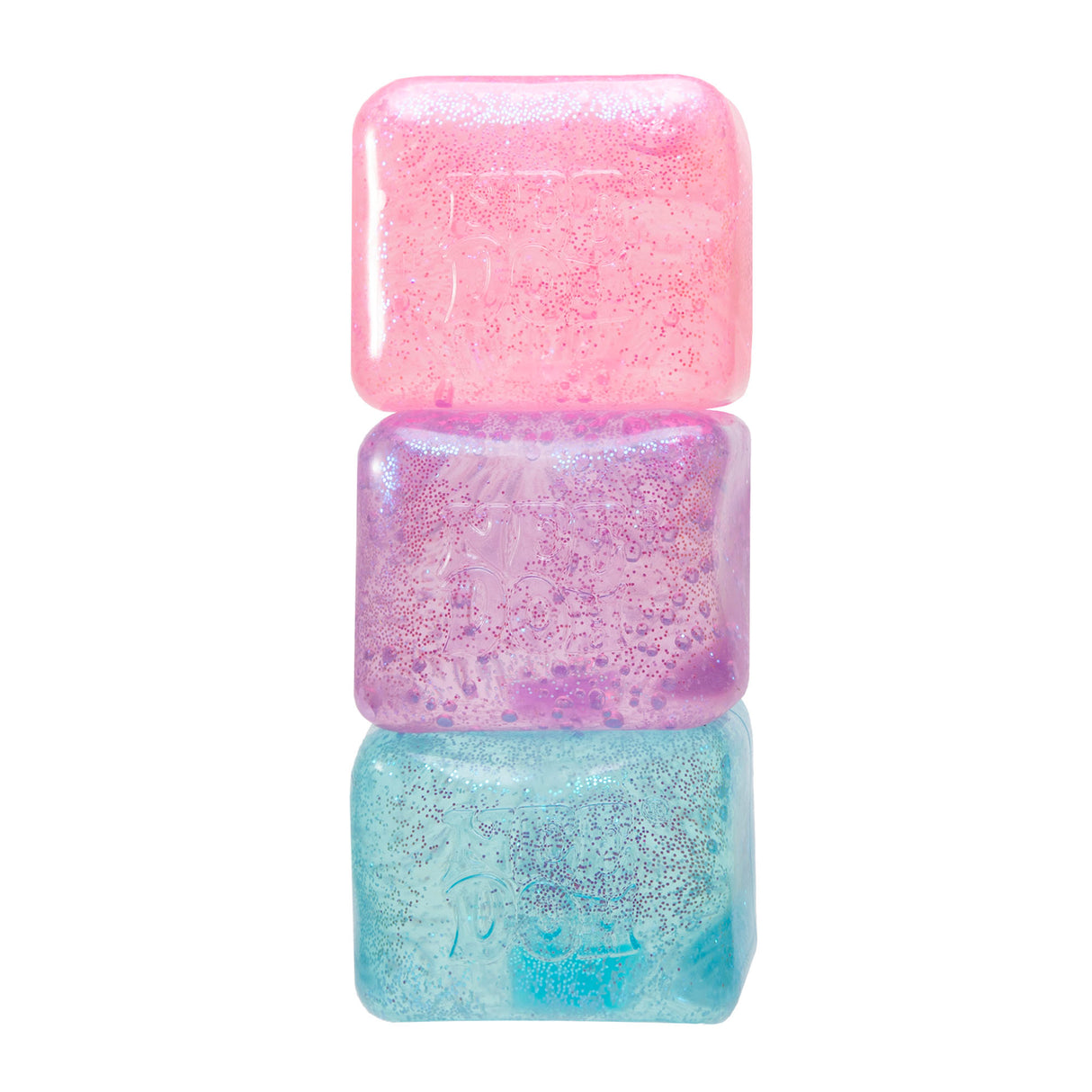 NeeDoh Nice Cube Glitter & Glow Super Solid Squish Sparkly Fidget Toy