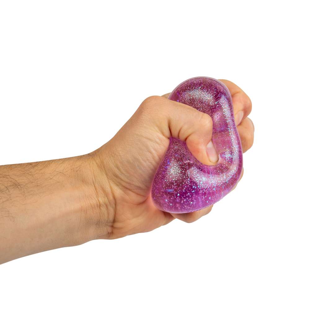 NeeDoh Nice Cube Glitter & Glow Super Solid Squish Sparkly Fidget Toy