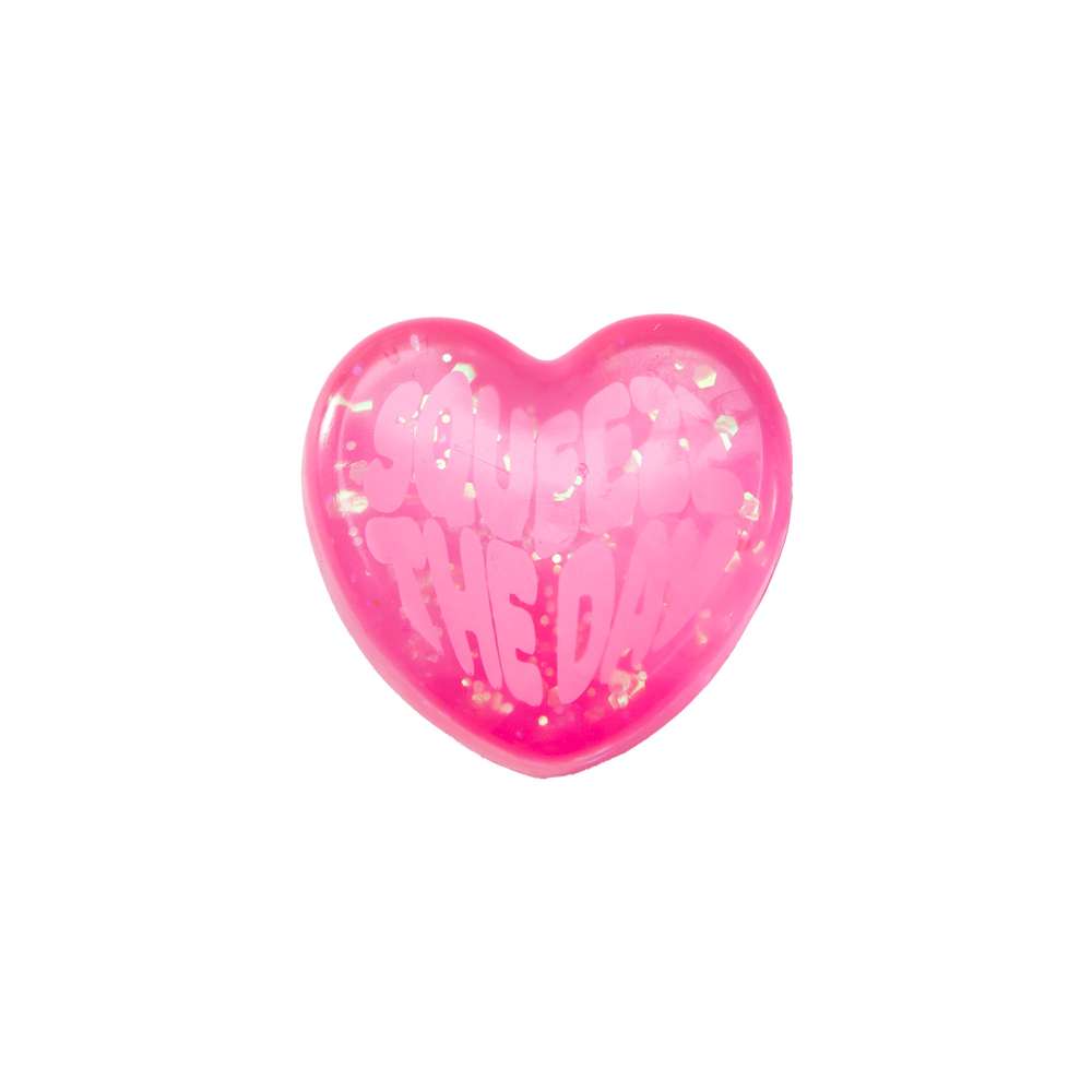 NeeDoh Good Vibes Only Super Solid Squish Heart Shaped Fidget Toy