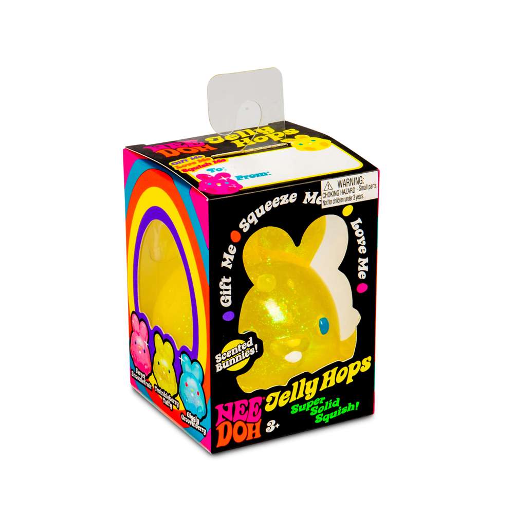 NeeDoh Jelly Hops Super Solid Squish Scented Sparkly Bunny Squishy
