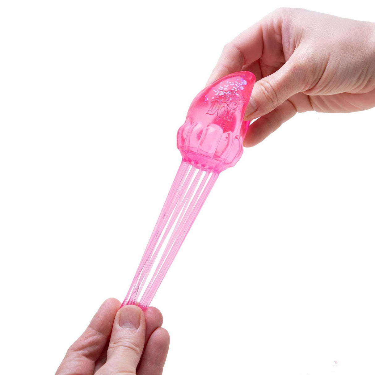 NeeDoh Jelly Squish - Stretchy Jellyfish Toy with Glitter Filling, Sensory Toys